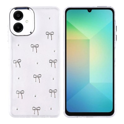 Bal-z Galaxy A06 Kılıf Airbag Tasarımlı Simli Şeffaf Zore Kutup Kapak