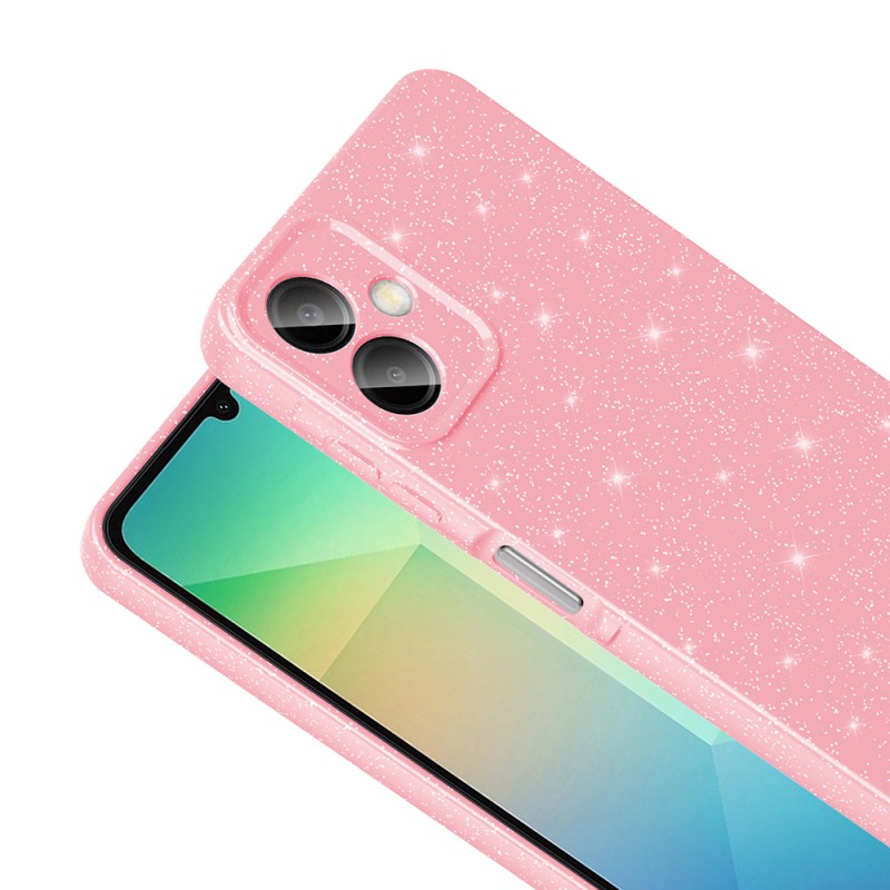 Bal-z Galaxy A06 Kılıf Kamera Korumalı Simli Lüks Zore Koton Kapak