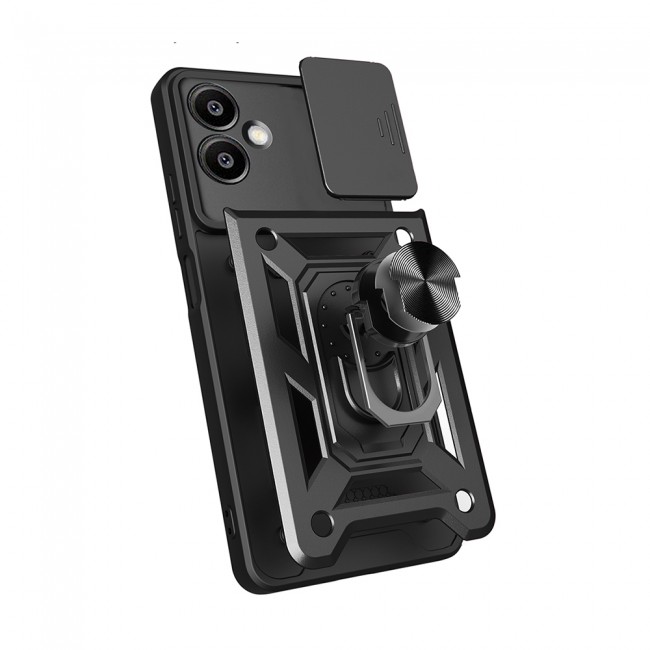 Galaxy A06 Kılıf Magnetik Standlı Kamera Korumalı Zore Sürgülü Vega Kapak Galaxy A06 Kılıf Magnetik Standlı Kamera Korumalı Zore Sürgülü Vega Kapak