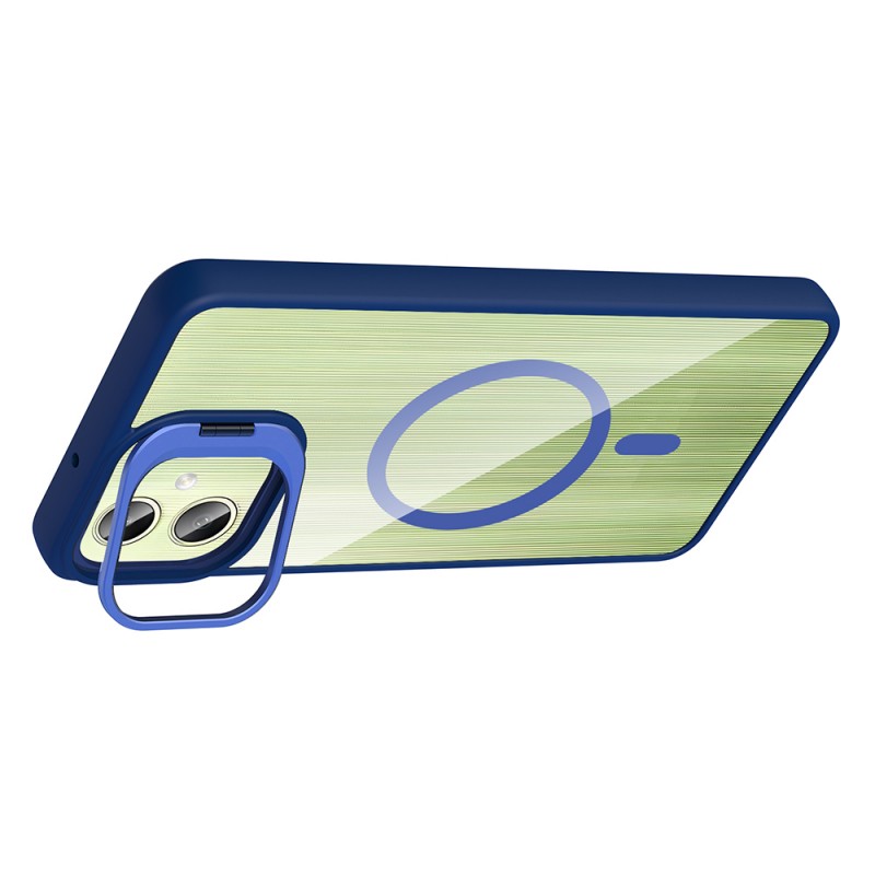 Bal-z Galaxy A06 Kılıf Standlı ve Kamera Lens Hediyeli M-Safe Şarj Özellikli Zore Etro Kapak