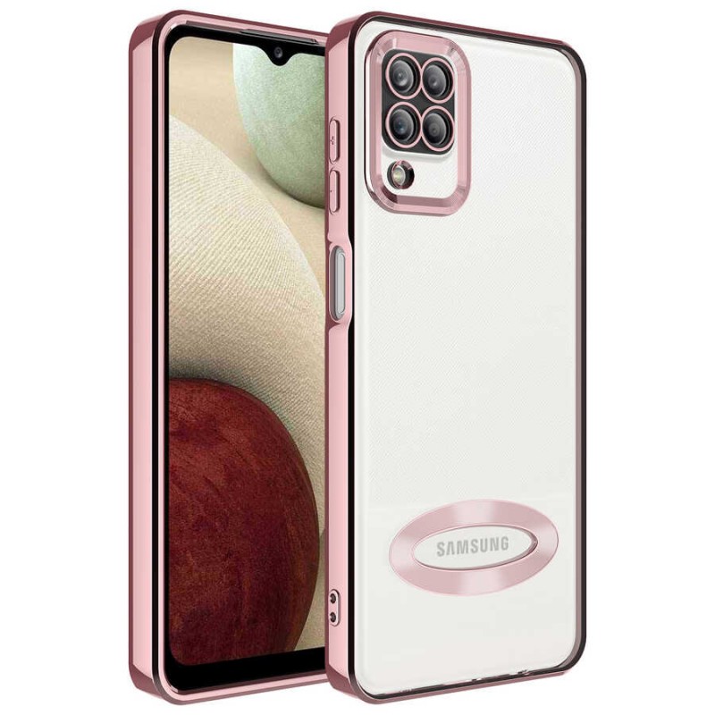 Bal-z Galaxy A12 Kılıf Kamera Korumalı Logo Gösteren  Omega Kapak