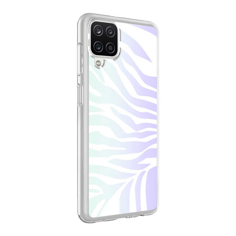 Bal-z Galaxy A12 Kılıf  M-Blue Desenli Kapak