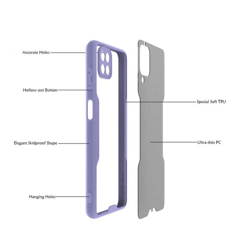 Bal-z Galaxy A12 Kılıf  Parfe Kapak