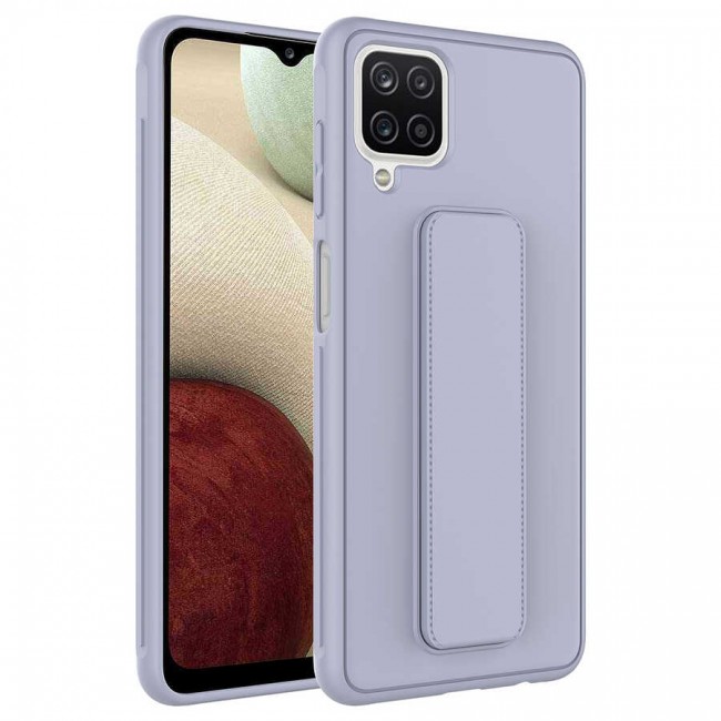 Galaxy A12 Kılıf Zore Qstand Kapak Galaxy A12 Kılıf Zore Qstand Kapak