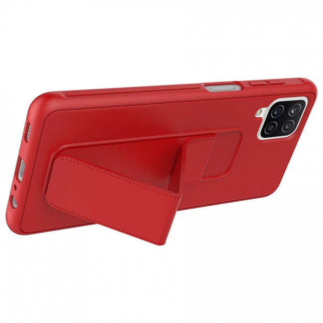 Galaxy A12 Kılıf Zore Qstand Kapak Galaxy A12 Kılıf Zore Qstand Kapak