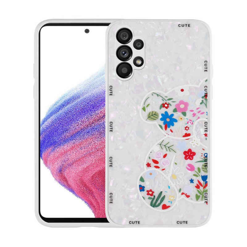 Bal-z Galaxy A13 4G Kılıf Desenli Sert Silikon  Mumila Kapak