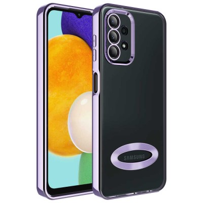 Bal-z Galaxy A13 4G Kılıf Kamera Korumalı Logo Gösteren  Omega Kapak