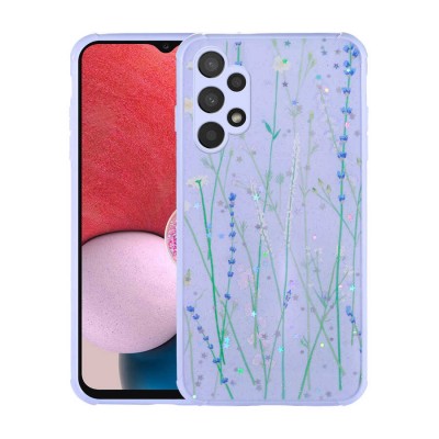 Bal-z Galaxy A13 4G Kılıf Simli Desenli Kamera Korumalı Parlak  Popy Kapak