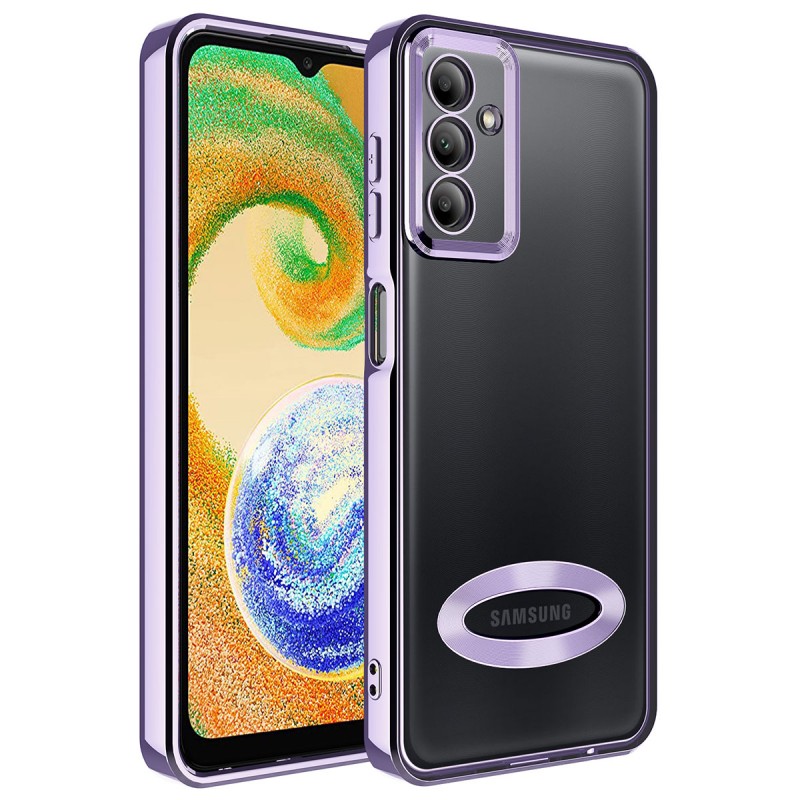 Bal-z Galaxy A14 Kılıf Kamera Korumalı Logo Gösteren  Omega Kapak