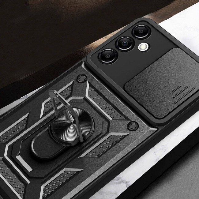 Galaxy A14 Kılıf Magnetik Standlı Kamera Korumalı Zore Sürgülü Vega Kapak Galaxy A14 Kılıf Magnetik Standlı Kamera Korumalı Zore Sürgülü Vega Kapak