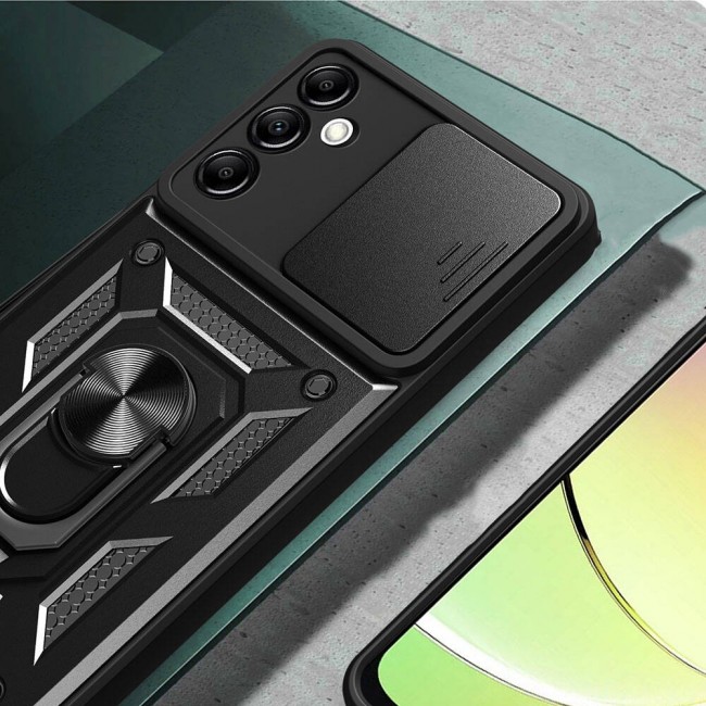 Galaxy A14 Kılıf Magnetik Standlı Kamera Korumalı Zore Sürgülü Vega Kapak Galaxy A14 Kılıf Magnetik Standlı Kamera Korumalı Zore Sürgülü Vega Kapak