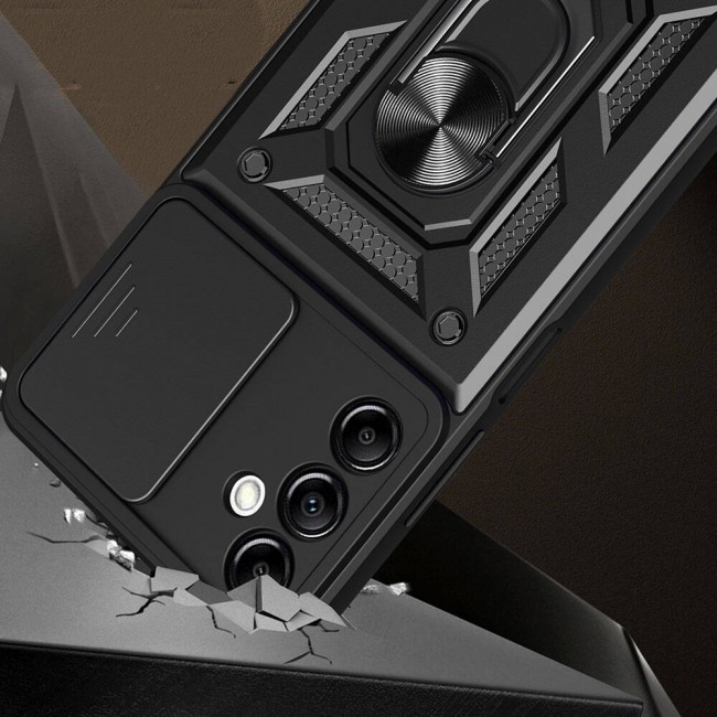 Galaxy A14 Kılıf Magnetik Standlı Kamera Korumalı Zore Sürgülü Vega Kapak Galaxy A14 Kılıf Magnetik Standlı Kamera Korumalı Zore Sürgülü Vega Kapak
