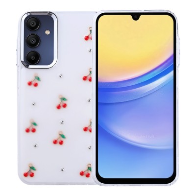 Bal-z Galaxy A15 Kılıf Airbag Tasarımlı Simli Şeffaf Zore Kutup Kapak