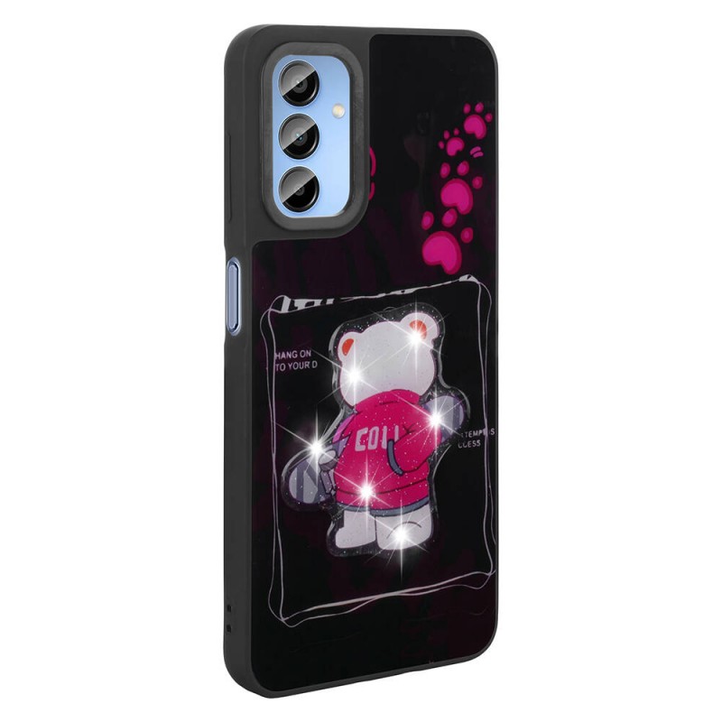 Bal-z Galaxy A15 Kılıf Parlayan Kabartmalı İkonik Figürlü  Amas Silikon Kapak