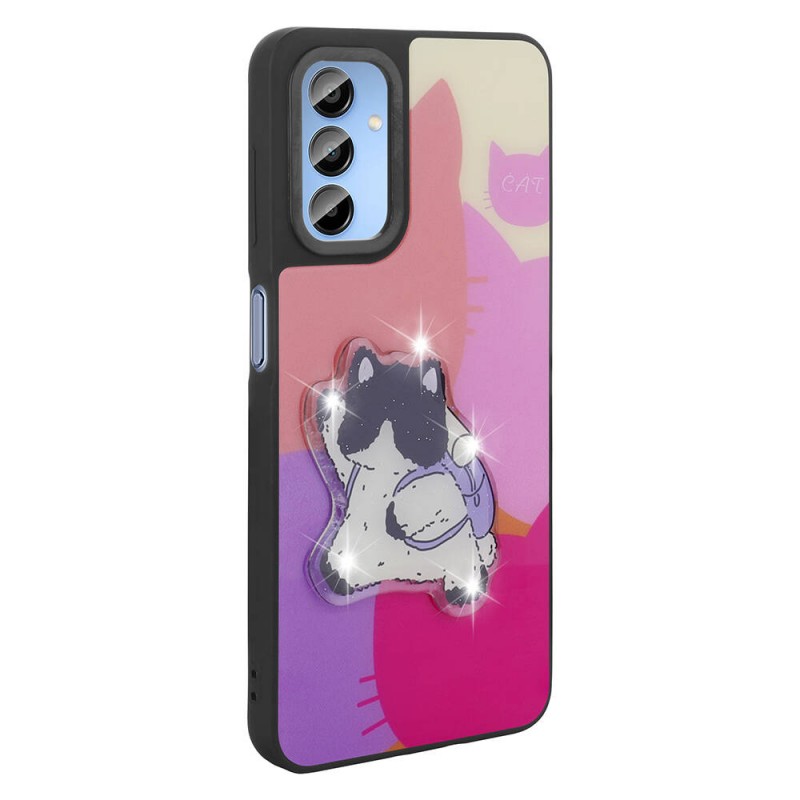 Bal-z Galaxy A15 Kılıf Parlayan Kabartmalı İkonik Figürlü  Amas Silikon Kapak