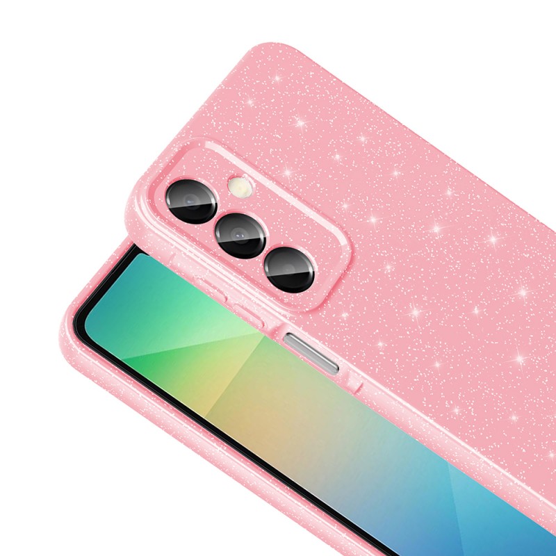 Bal-z Galaxy A16 Kılıf Kamera Korumalı Simli Lüks Zore Koton Kapak