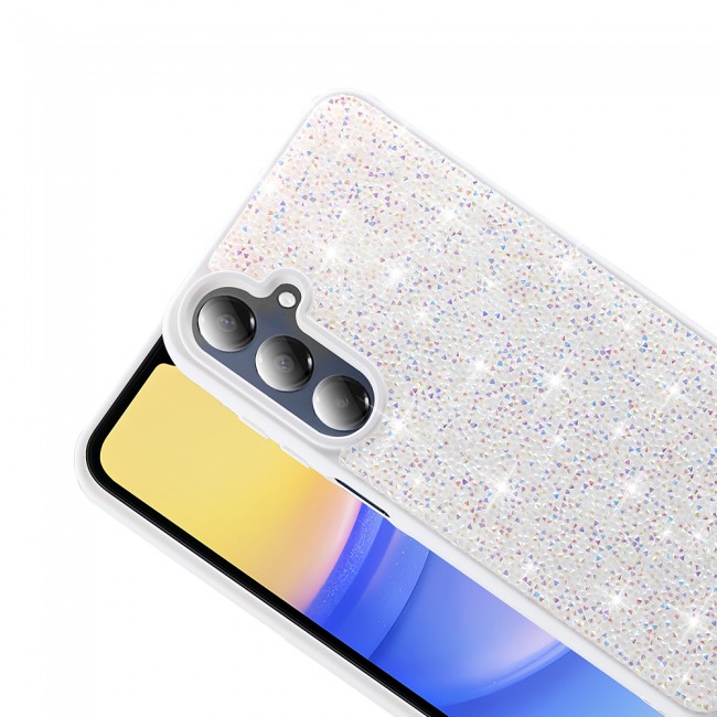 Galaxy A16 Kılıf Parlak Taşlı Tasarım Zore Pırlanta Kapak