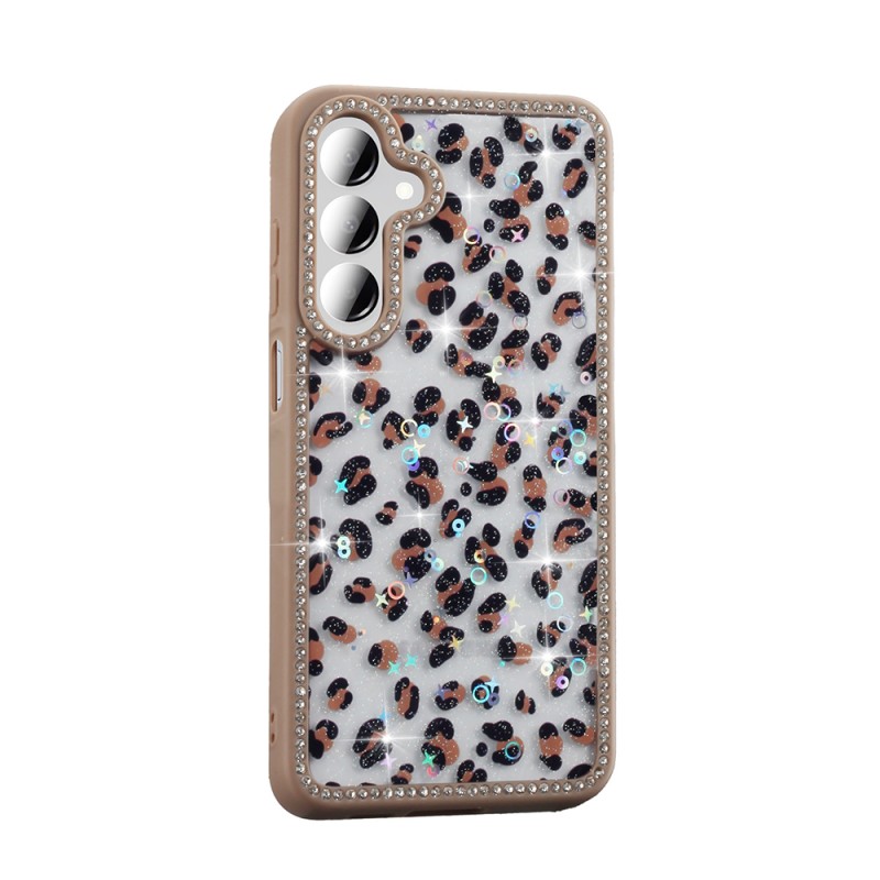 Bal-z Galaxy A16 Kılıf Taşlı ve Simli Tasarım Zore Azra Kapak