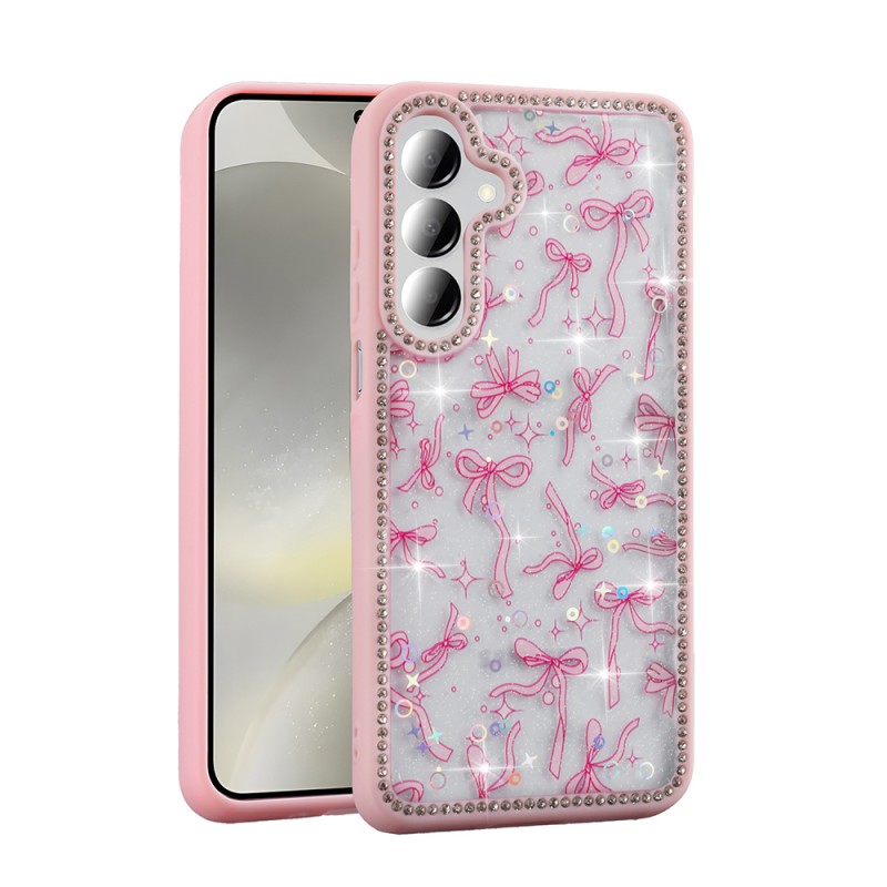 Bal-z Galaxy A16 Kılıf Taşlı ve Simli Tasarım Zore Azra Kapak