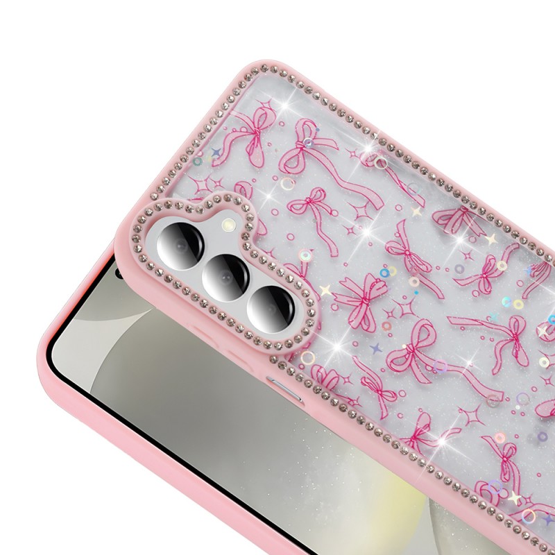 Bal-z Galaxy A16 Kılıf Taşlı ve Simli Tasarım Zore Azra Kapak