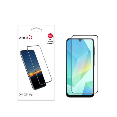Bal-z Galaxy A16 Zore Kenarları Kırılmaya Dayanıklı Cam Ekran Koruyucu