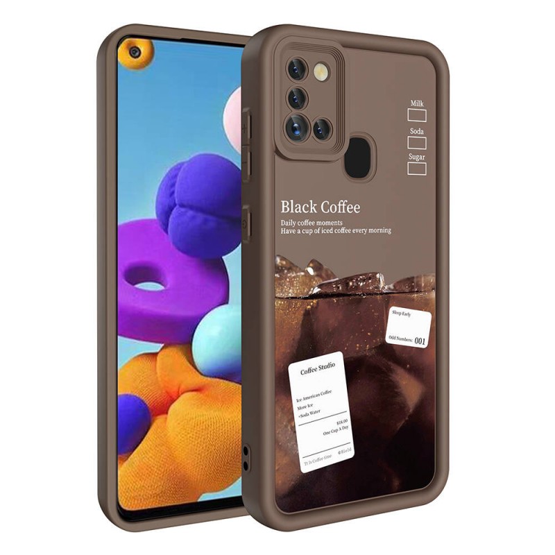 Bal-z Galaxy A21S Kılıf Kamera Korumalı Baskılı Arka Yüzey  Klas Kapak