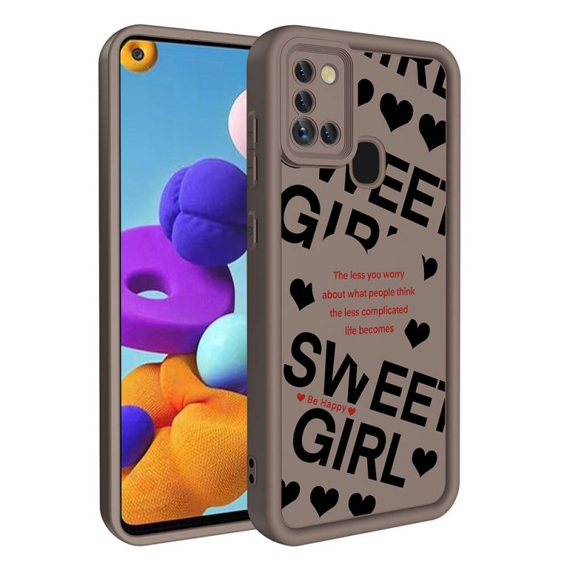 Bal-z Galaxy A21S Kılıf Kamera Korumalı Baskılı Arka Yüzey  Klas Kapak