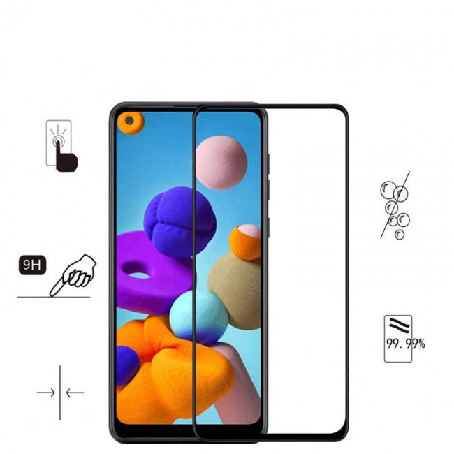 Galaxy A21S Zore Kenarları Kırılmaya Dayanıklı Cam Ekran Koruyucu Galaxy A21S Zore Kenarları Kırılmaya Dayanıklı Cam Ekran Koruyucu