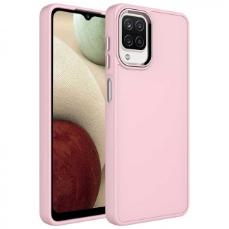 Galaxy A22 4G Kılıf Metal Çerçeve ve Buton Tasarımlı Silikon Zore Luna Kapak Galaxy A22 4G Kılıf Metal Çerçeve ve Buton Tasarımlı Silikon Zore Luna Kapak