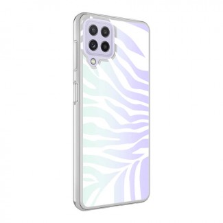Galaxy A22 4G Kılıf Zore M-Blue Desenli Kapak Galaxy A22 4G Kılıf Zore M-Blue Desenli Kapak