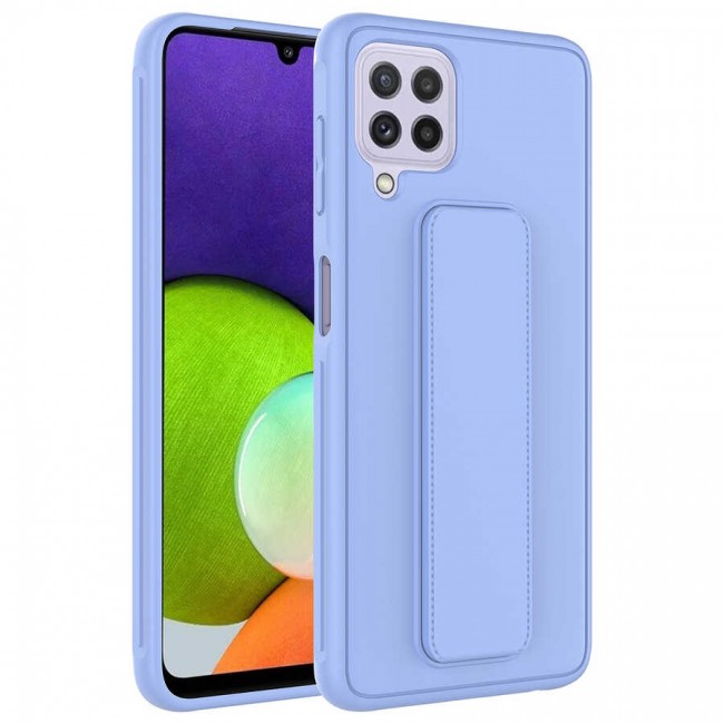 Galaxy A22 4G Kılıf Zore Qstand Kapak Galaxy A22 4G Kılıf Zore Qstand Kapak