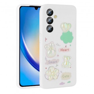 Galaxy A23 4G Kılıf Kabartma Figürlü Parlak Zore Toys Silikon Kapak Galaxy A23 4G Kılıf Kabartma Figürlü Parlak Zore Toys Silikon Kapak