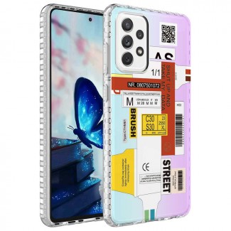 Galaxy A23 Kılıf Airbag Kenarlı Renkli Desenli Silikon Zore Elegans Kapak Galaxy A23 Kılıf Airbag Kenarlı Renkli Desenli Silikon Zore Elegans Kapak