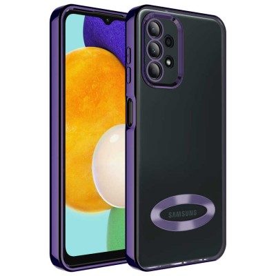 Bal-z Galaxy A23 Kılıf Kamera Korumalı Logo Gösteren  Omega Kapak