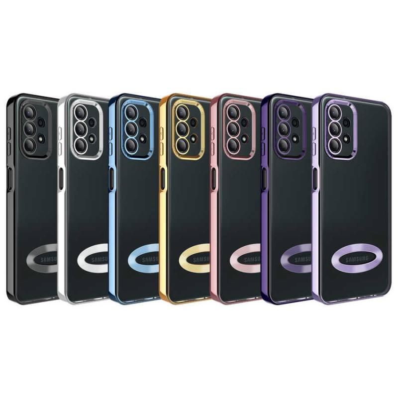 Bal-z Galaxy A23 Kılıf Kamera Korumalı Logo Gösteren  Omega Kapak