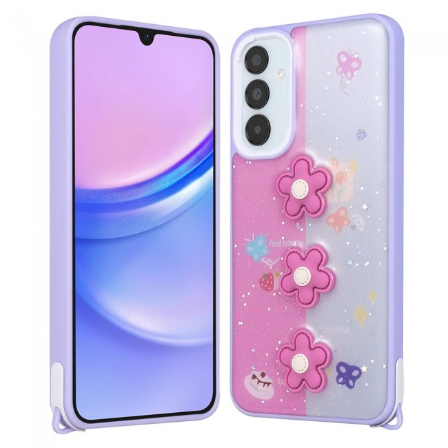 Galaxy A24 Kılıf Parlayan Simli Kabartma Figürlü Zore Cevze Kapak Galaxy A24 Kılıf Parlayan Simli Kabartma Figürlü Zore Cevze Kapak