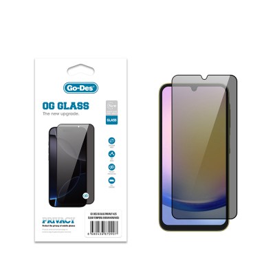 Bal-z Galaxy A25 Go Des OG Glass Privacy Antistatik Temperli Cam Ekran Koruyucu