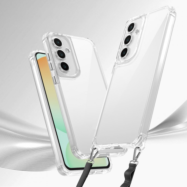 Galaxy A25 Kılıf Airbagli Takılabilir Askı Aparatlı Zore Snap Silikon Kapak