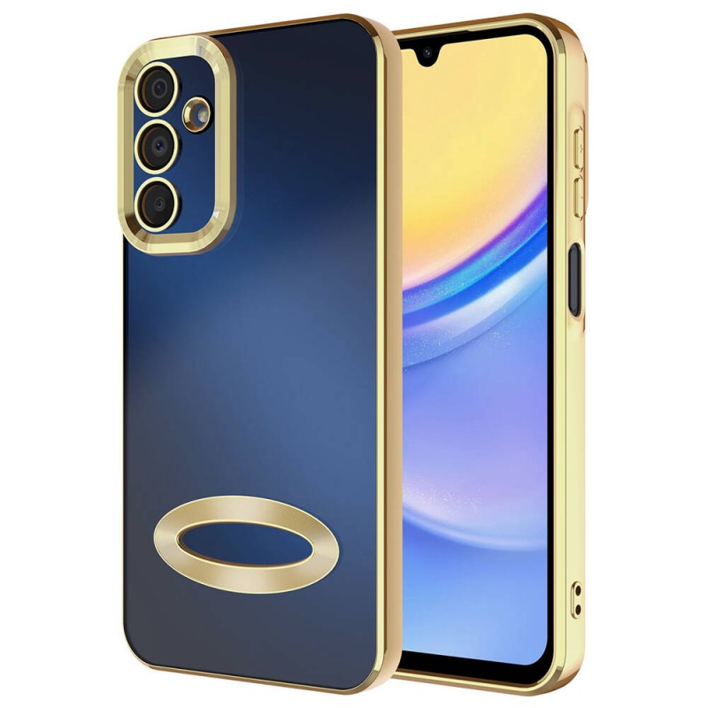 Bal-z Galaxy A25 Kılıf Kamera Korumalı Logo Gösteren  Omega Kapak