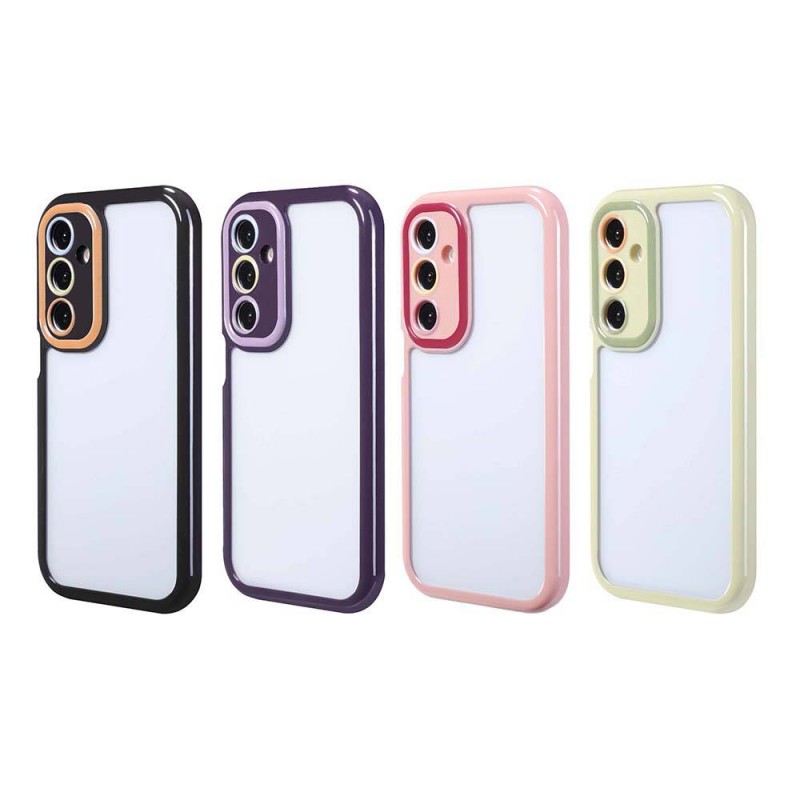 Bal-z Galaxy A25 Kılıf Kamera Korumalı Renkli Kenar ve Çerçeve Tasarımlı  Vitamin Kapak