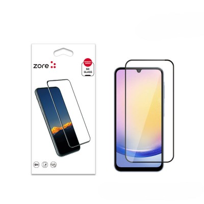Bal-z Galaxy A25  Kenarları Kırılmaya Dayanıklı Cam Ekran Koruyucu