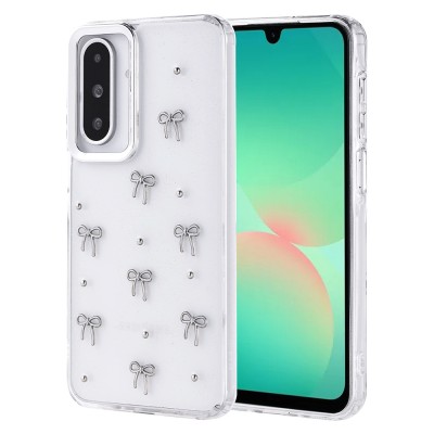 Bal-z Galaxy A26 Kılıf Airbag Tasarımlı Simli Şeffaf Zore Kutup Kapak