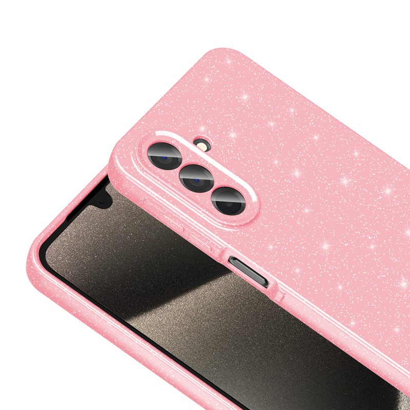 Bal-z Galaxy A26 Kılıf Kamera Korumalı Simli Lüks Zore Koton Kapak