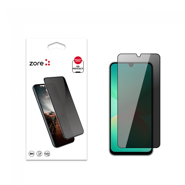 Galaxy A26 Zore New 5D Privacy Temperli Ekran Koruyucu Galaxy A26 Zore New 5D Privacy Temperli Ekran Koruyucu