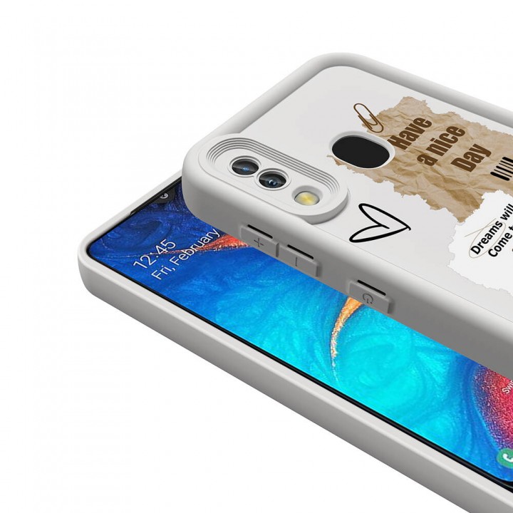 Galaxy A30 Kılıf Kamera Korumalı Baskılı Arka Yüzey Zore Klas Kapak