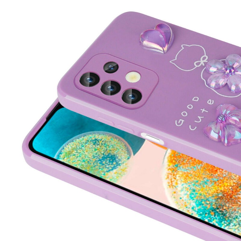 Bal-z Galaxy A32 4G Kılıf Kabartma Figürlü Parlak  Toys Silikon Kapak