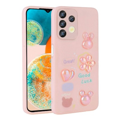 Bal-z Galaxy A32 4G Kılıf Kabartma Figürlü Parlak  Toys Silikon Kapak