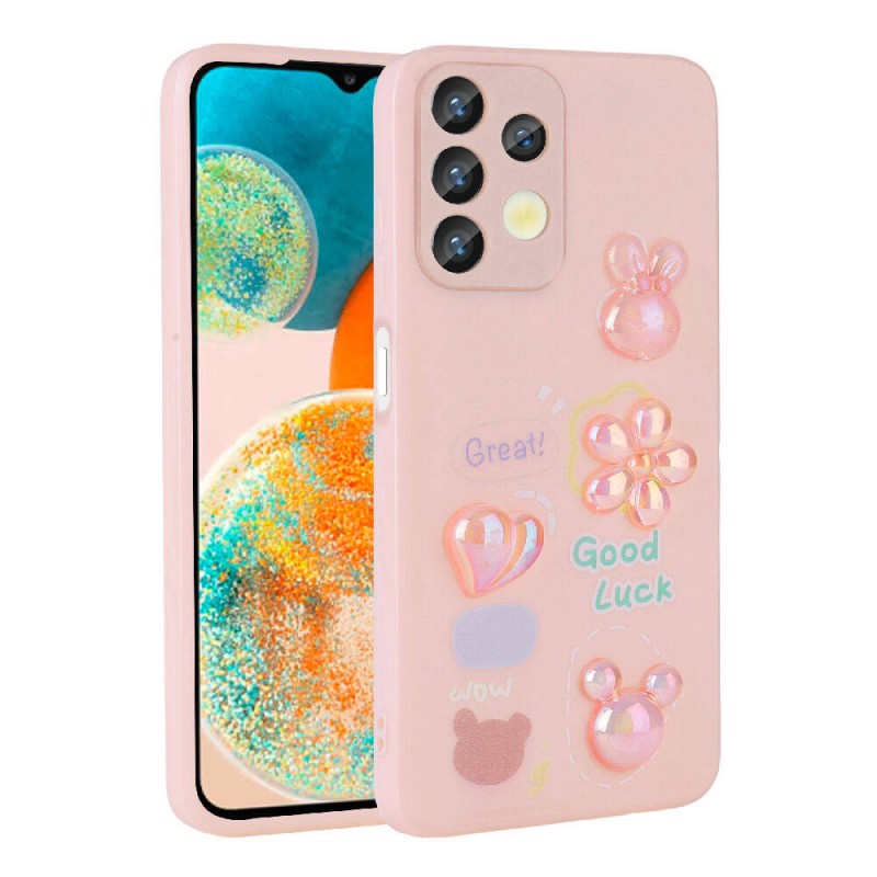 Bal-z Galaxy A32 4G Kılıf Kabartma Figürlü Parlak  Toys Silikon Kapak