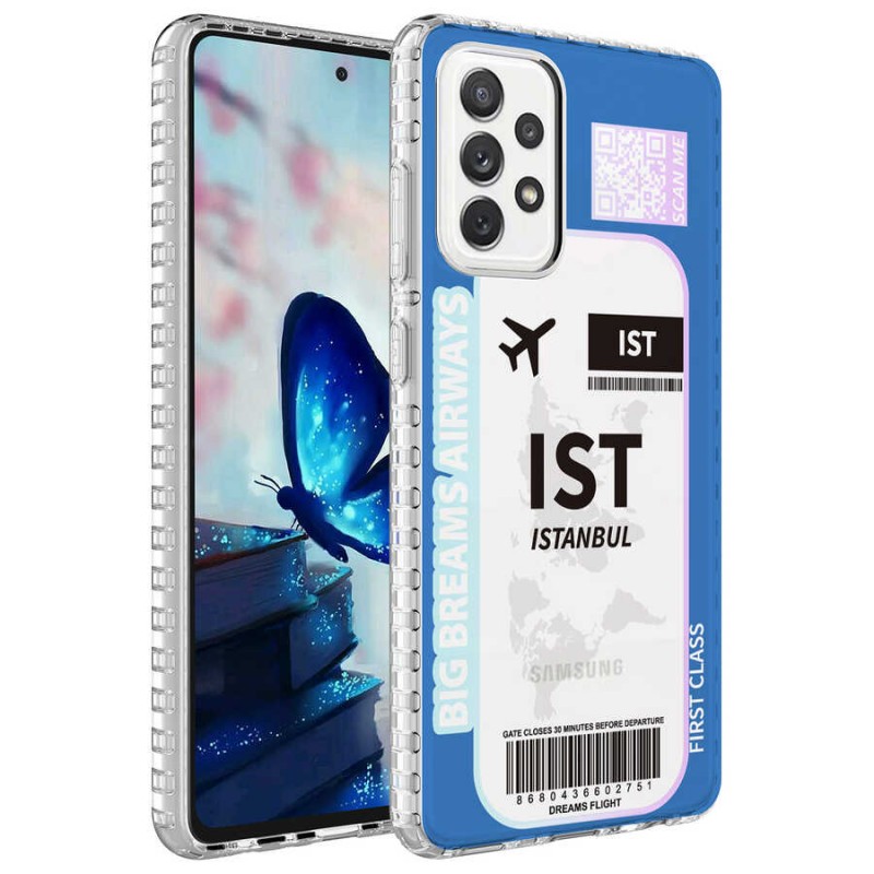 Bal-z Galaxy A33 5G Kılıf Airbag Kenarlı Renkli Desenli Silikon  Elegans Kapak