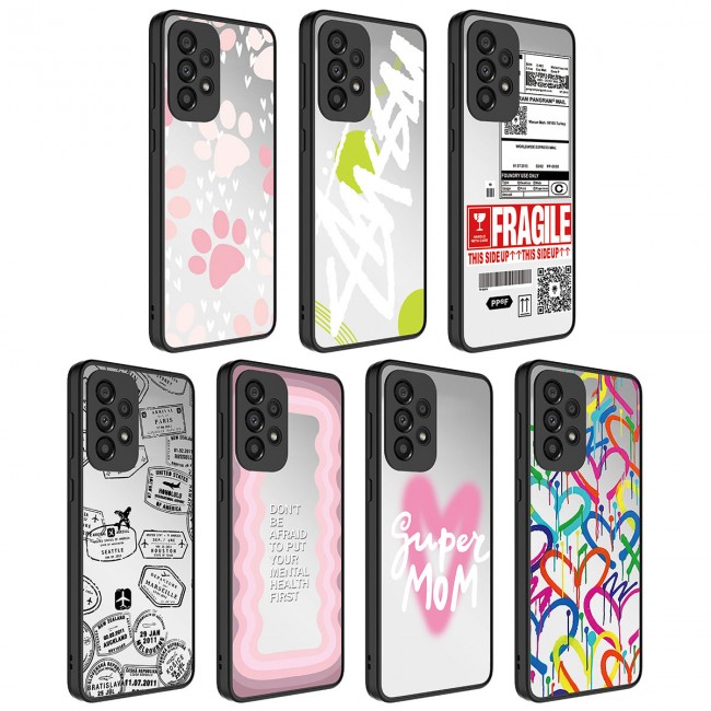 Galaxy A33 5G Kılıf Aynalı Desenli Kamera Korumalı Parlak Zore Mirror Kapak Galaxy A33 5G Kılıf Aynalı Desenli Kamera Korumalı Parlak Zore Mirror Kapak